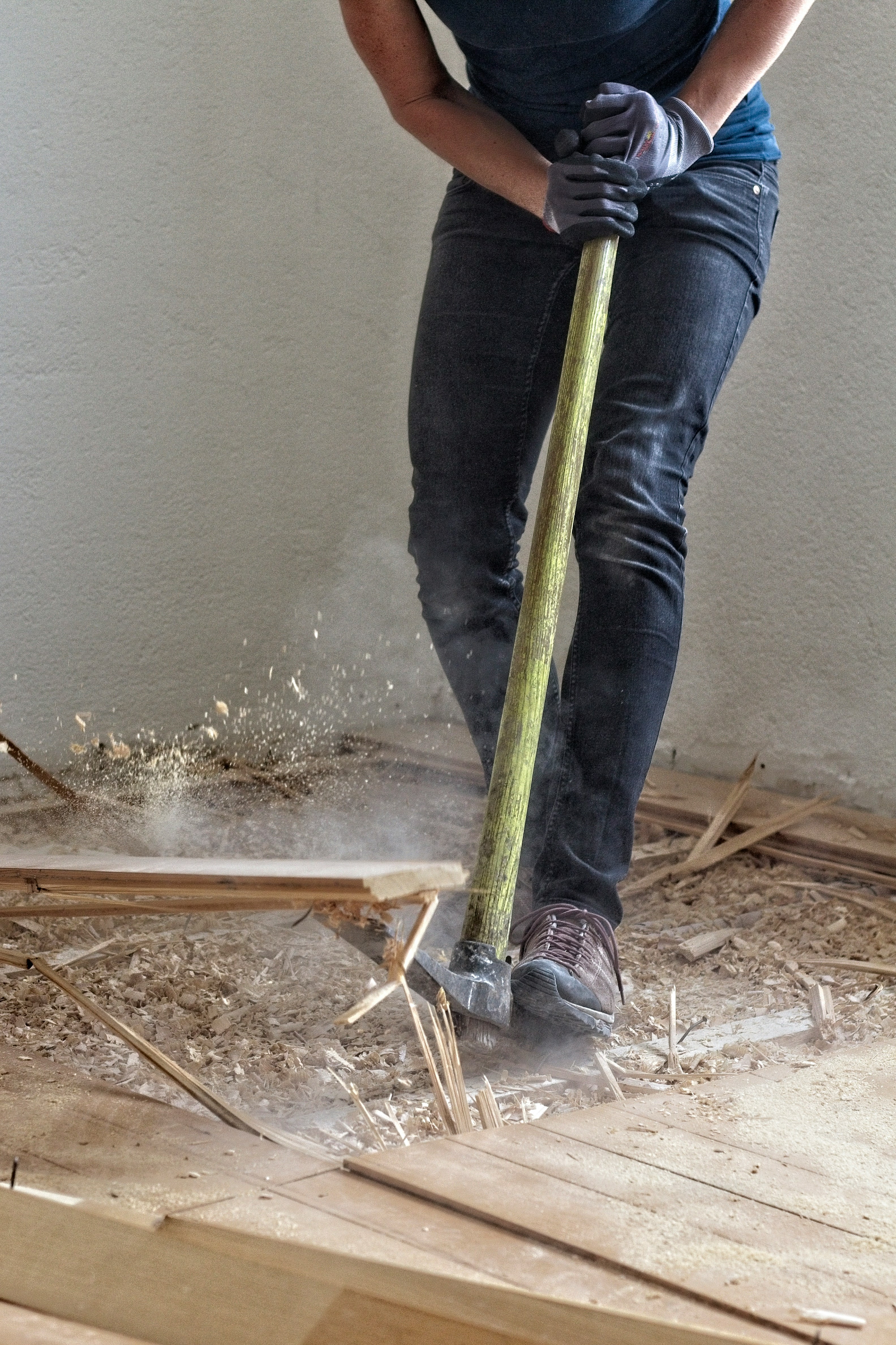 Depose plancher, porte de garage, abri
